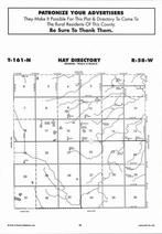 Hay Township, Tongue River, Directory Map, Cavalier County 2007